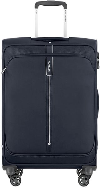 Bőrönd Samsonite Popsoda Spinner 66 EXP Dark Blue Képernyő