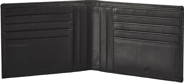 Samsonite Attack 2 SLG 005 wallet, leather, lay-flat format without change pocket, black.