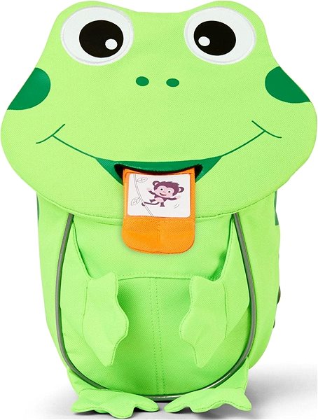 Detský ruksak Affenzahn Small Friend Frog – neon green uni Screen