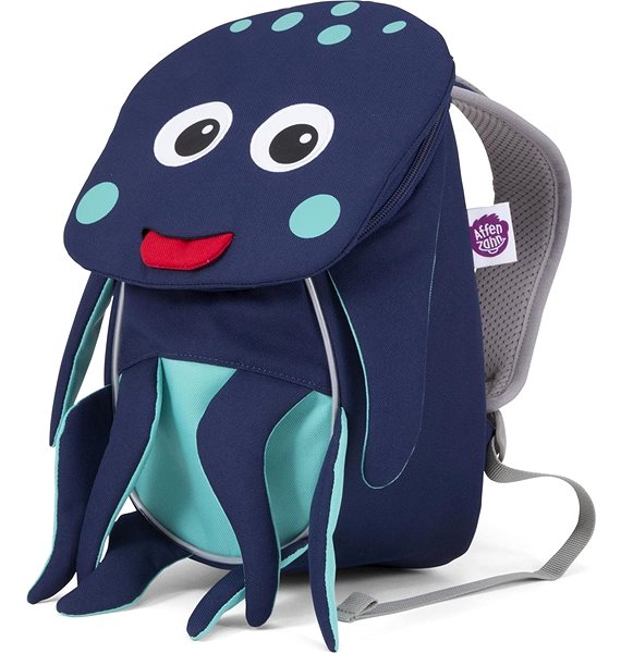 Detský ruksak Affenzahn Oliver Octopus small – petrol uni Bočný pohľad