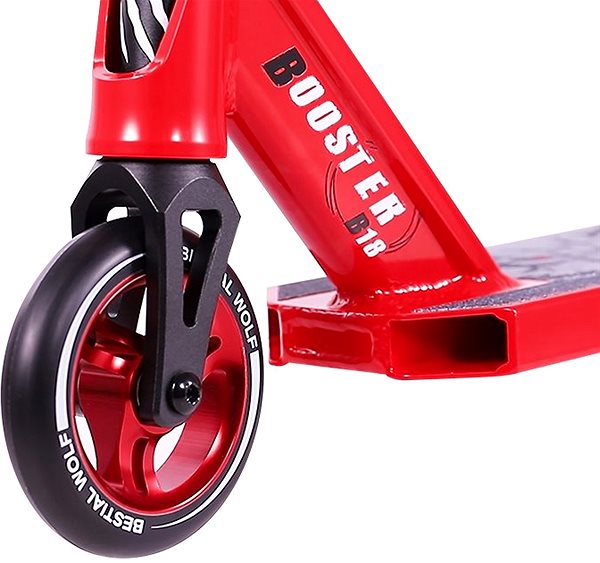 Freestyle Scooter Bestial Wolf Booster B18, Red Features/technology