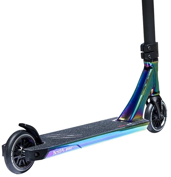 Freestyle Scooter Bestial Wolf Rocky R12, Rainbow Features/technology