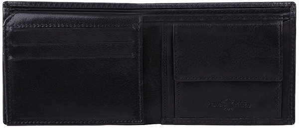 Wallet SEGALI Men's wallet leather 985, black .