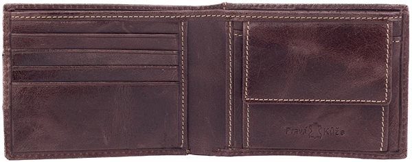 Peňaženka SEGALI Pánska peňaženka kožená 966 hnedá ...