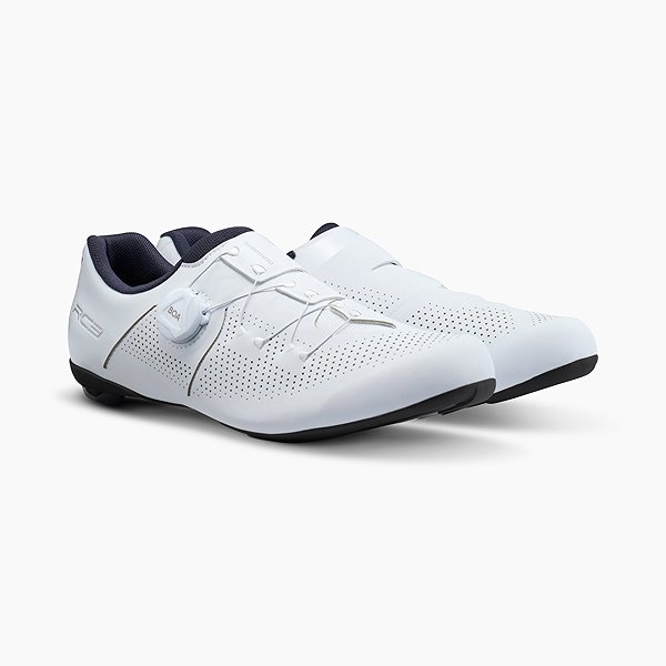 Kerékpáros cipő Shimano országúti cipő SH-RC302, férfi, fehér, 46, széles ...