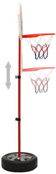Basketbalový kôš Shumee Prenosná basketbalová súprava nastaviteľná 120 cm ...
