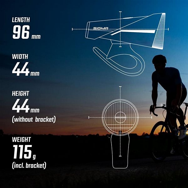 Kerékpár lámpa Sigma Aura 100 + Blaze Link Jellemzők/technológia