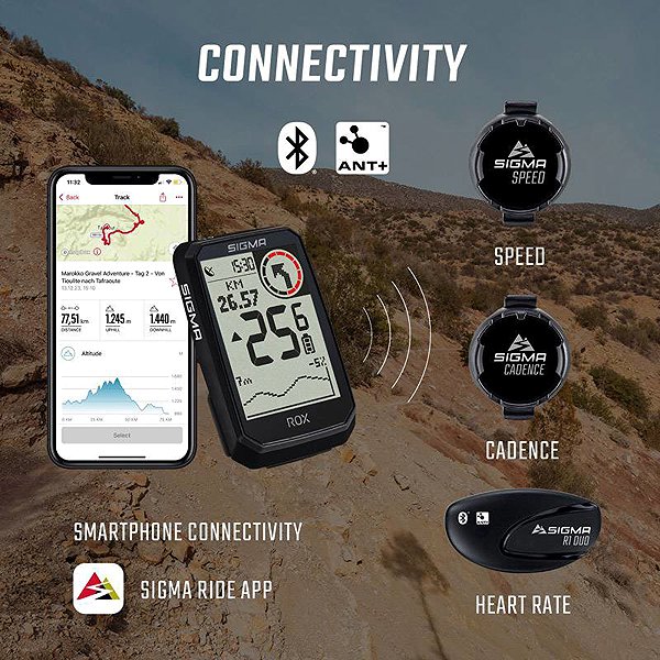 Cyklocomputer Sigma Rox 4.0 Endurance Sensor Set černý ...