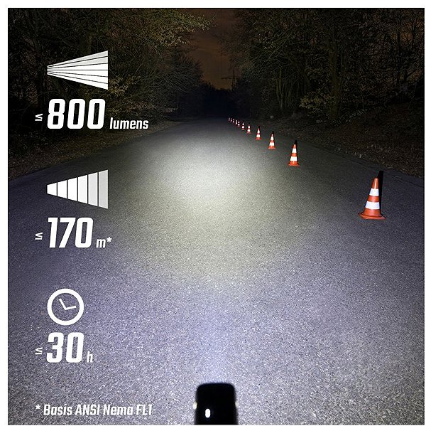 Bike Light Sigma Buster 800 + Buster RL 80 ...