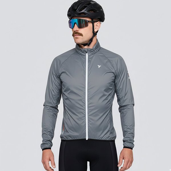 Cycling jacket Silvini men' s jacket MJ2231 Gelo grey-cloud S.