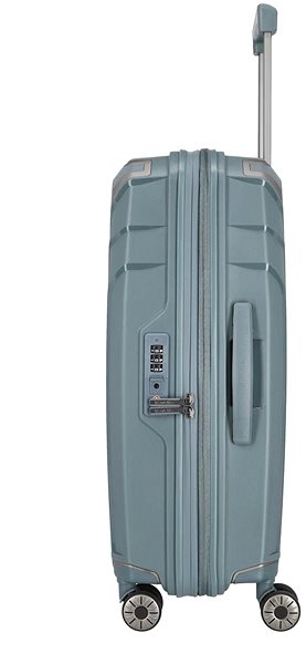 Travelite Elvaa 4w M Blue/grey suitcase .