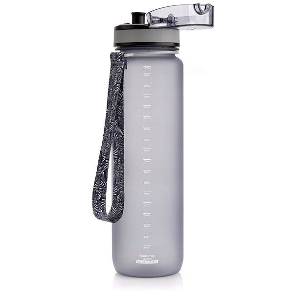 Fľaša na vodu Tritánová športová fľaša METEOR, sivá 1000 ml ...