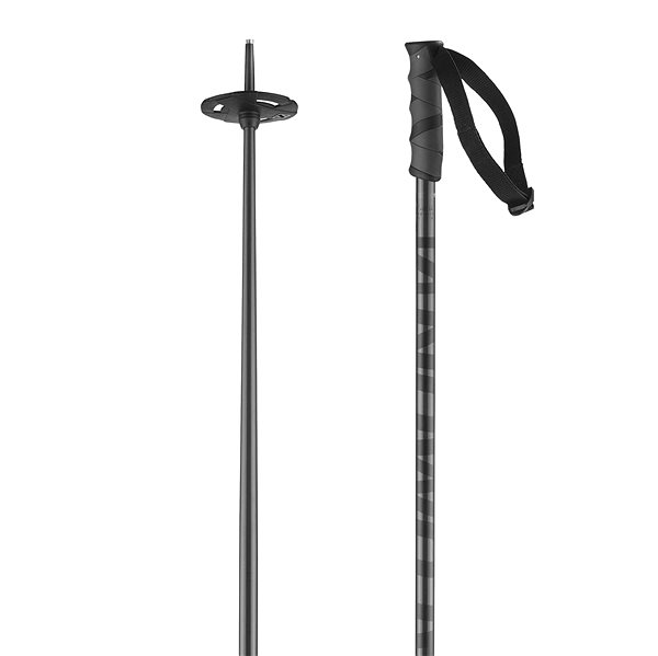 Salomon Hacker Grey 120 cm - Ski Poles |
