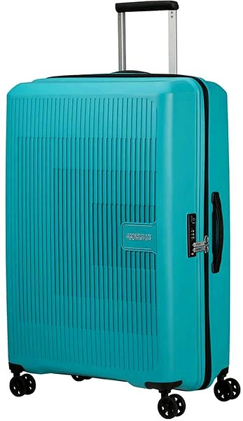 Cestovný kufor American Tourister Aerostep Spinner 77 EXP Turquoise Tonic ...