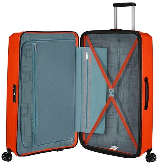 Cestovný kufor American Tourister Aerostep Spinner 77 EXP Bright Orange ...