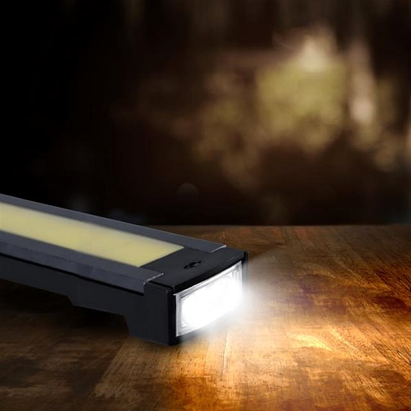 LED világítás Solight újratölthető LED lámpa, fekete-narancsszín ...