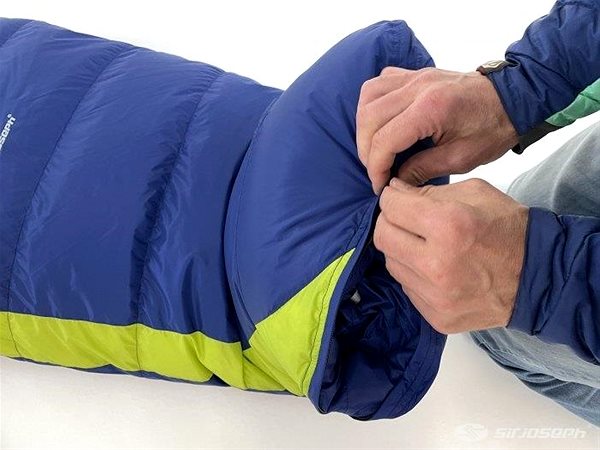 Sleeping bag Sir Joseph KIKI BASIC navy / lime 85 cm .