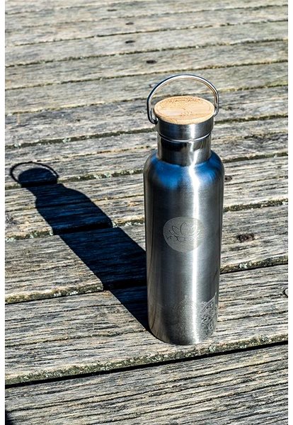Láhev na pití YOGGYS - Termo ECO-LÁHEV stříbrná 750 ml ...