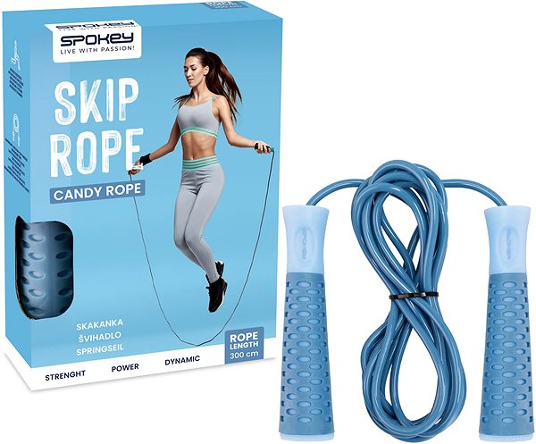 Ugrálókötél Spokey Candy Rope - kék ...