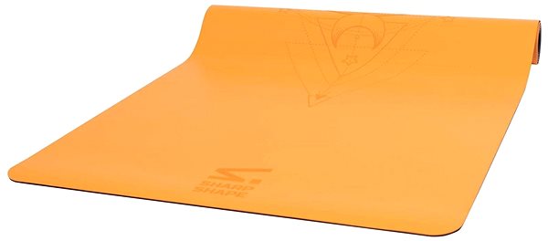 Jogamatka Sharp Shape PU Yoga mat Dream orange Screen
