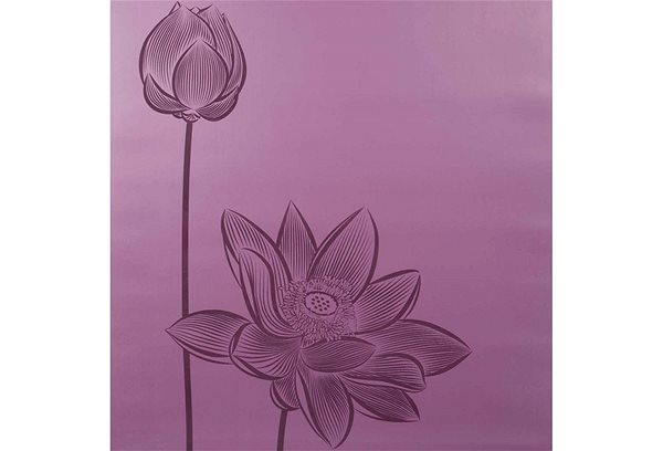 Jógamatrac Sharp Shape PU Yoga Mat Flower Dark Purple Jellemzők/technológia