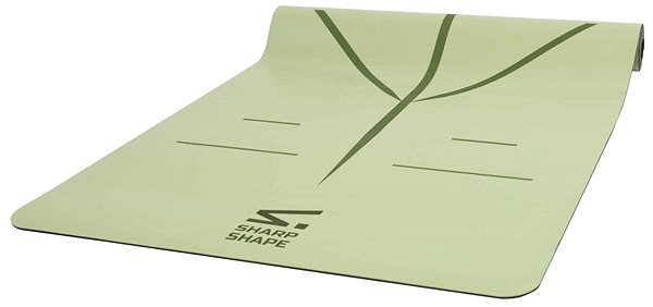 Jogamatka Sharp Shape PU Yoga mat Shanti green Screen