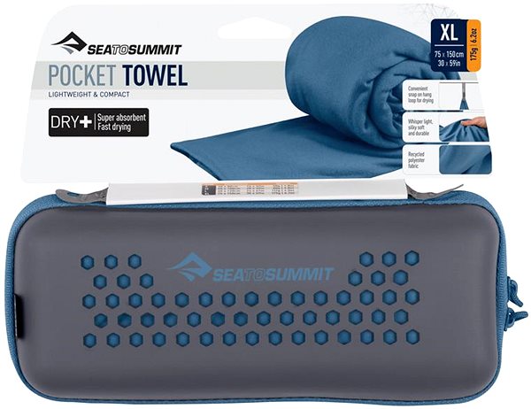 Ručník Sea to summit Pocket Towel X-Large Moonlight ...