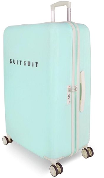 Cestovný kufor SUITSUIT TR-1222 L, Fabulous Fifties Luminous Mint Bočný pohľad
