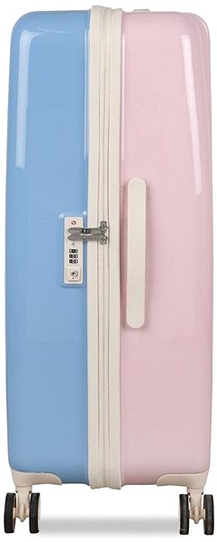 Cestovný kufor SUITSUIT TR-1206 L, Fabulous Fifties DUO Pink & Blue Bočný pohľad