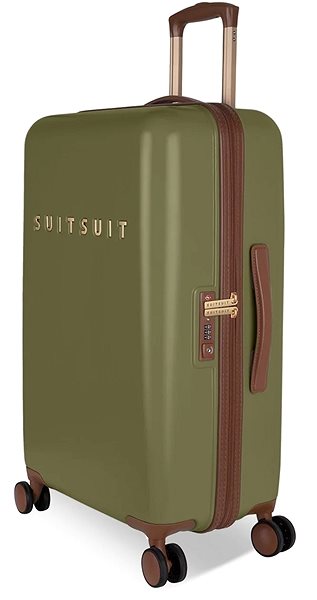 Cestovný kufor SUITSUIT® Fab Seventies, M Martini Olive Bočný pohľad