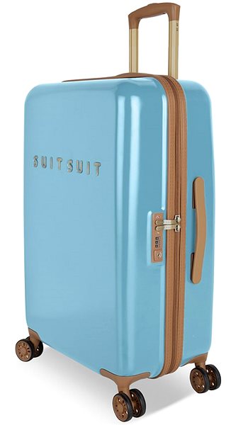 Cestovný kufor Cestovný kufor SUITSUIT® TR-7105/3-M – Fab Seventies Reef Water Blue ...