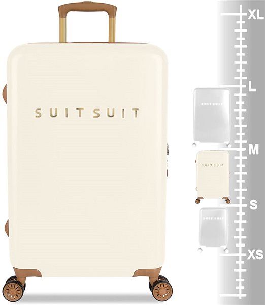 Cestovný kufor Suitsuit TR-7104/3-M – Fab Seventies Antique White ...