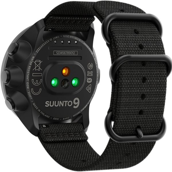 Smartwatch SUUNTO 9 G1 Baro Charcoal Black Titanium Rückseite