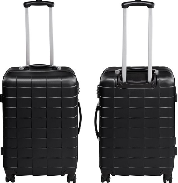 Sada kufrov Súprava 3 cestovných kufrov na kolieskach čierne ...