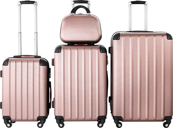 Sada kufrov Cestovné kufre Pucci súprava 4 ks ružová zlatá ...
