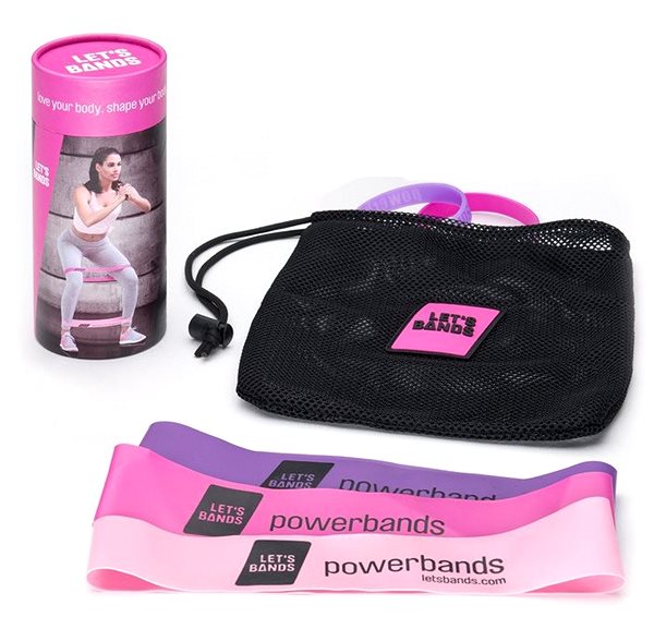 Resistance Band LET BANDS LADY SET Package content