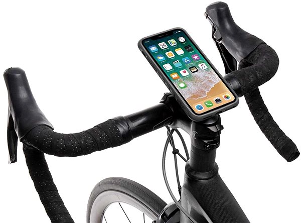 Telefontartó Topeakl Ridecase iPhone XR készülékhez fekete/szürke Lifestyle
