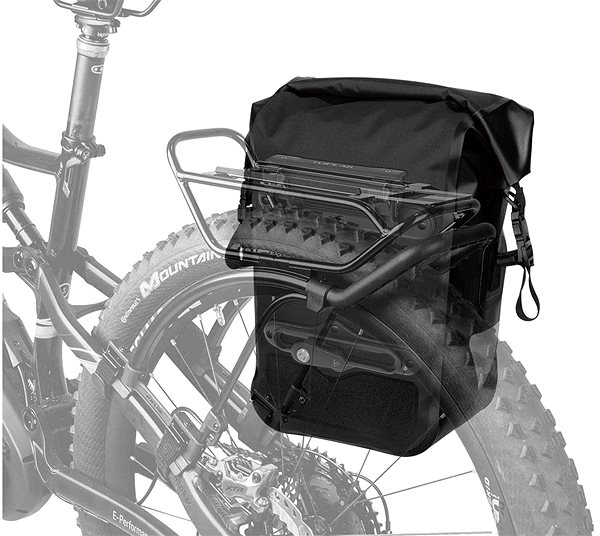 Kerékpáros táska TOPEAK PANNIER DRYBAG 20 L fekete Lifestyle