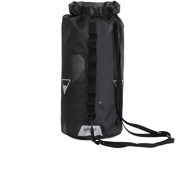 Kerékpáros táska WOHO X-TOURING DRY BAG Diamond CyberCam fekete táska, 15 L Oldalnézet