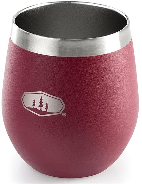 Thermo bögre GSI Outdoors Glacier Stainless Glass 237ml cabernet Oldalnézet