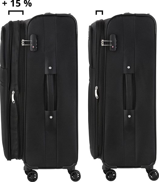Travel case TRAVEL Z Softspinner Black size. L .