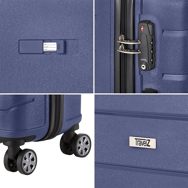 Travel case TRAVEL Z Big Bars Blue size. M .