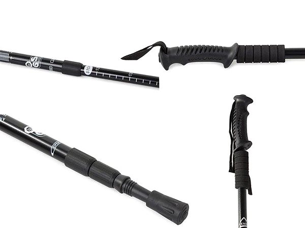 Trekking poles AFF 3866 Trekking pole foldable 1 piece, black .