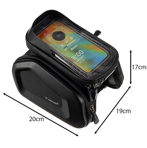 Trizand Bike Bag 25378 Waterproof bike bag, black .