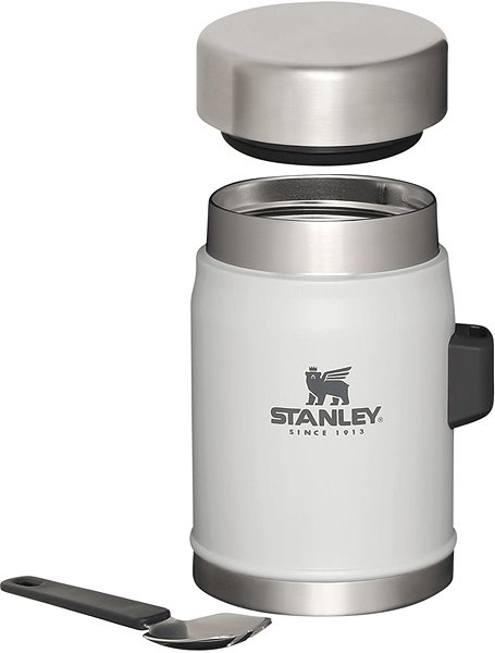 Thermos Stanley thermos 400ml with spoon/fork Ash grey ...