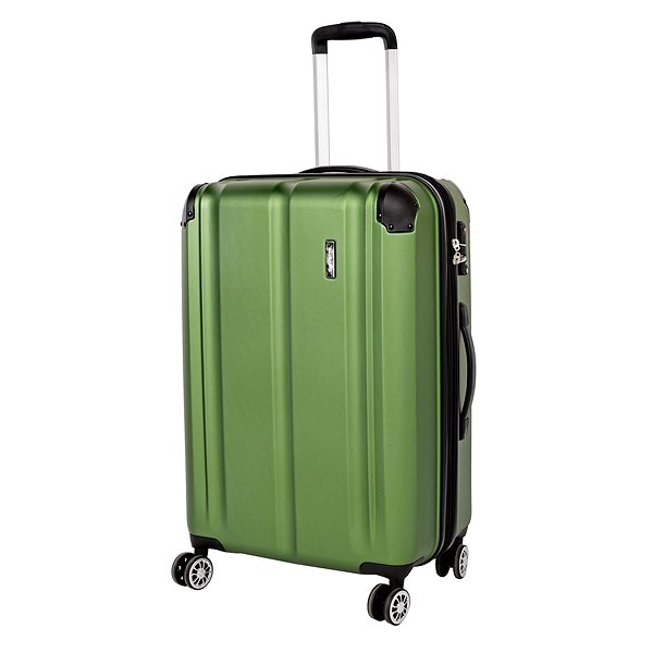 Travelite City 4W M Green suitcase .