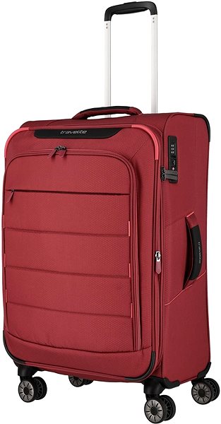 Travelite Skaii 4W suitcase set S,M,L Red .
