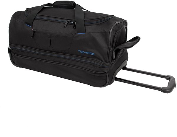 Cestovná taška Travelite Basics Wheeled duffle S Black/blue Vlastnosti/technológia