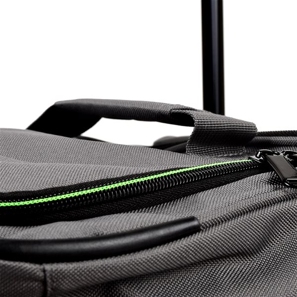 Cestovná taška Travelite Basics Wheeled duffle L Grey/green Vlastnosti/technológia