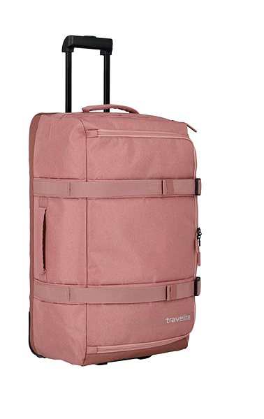 Cestovná taška Travelite Kick Off Wheeled Duffle L Rosé Bočný pohľad